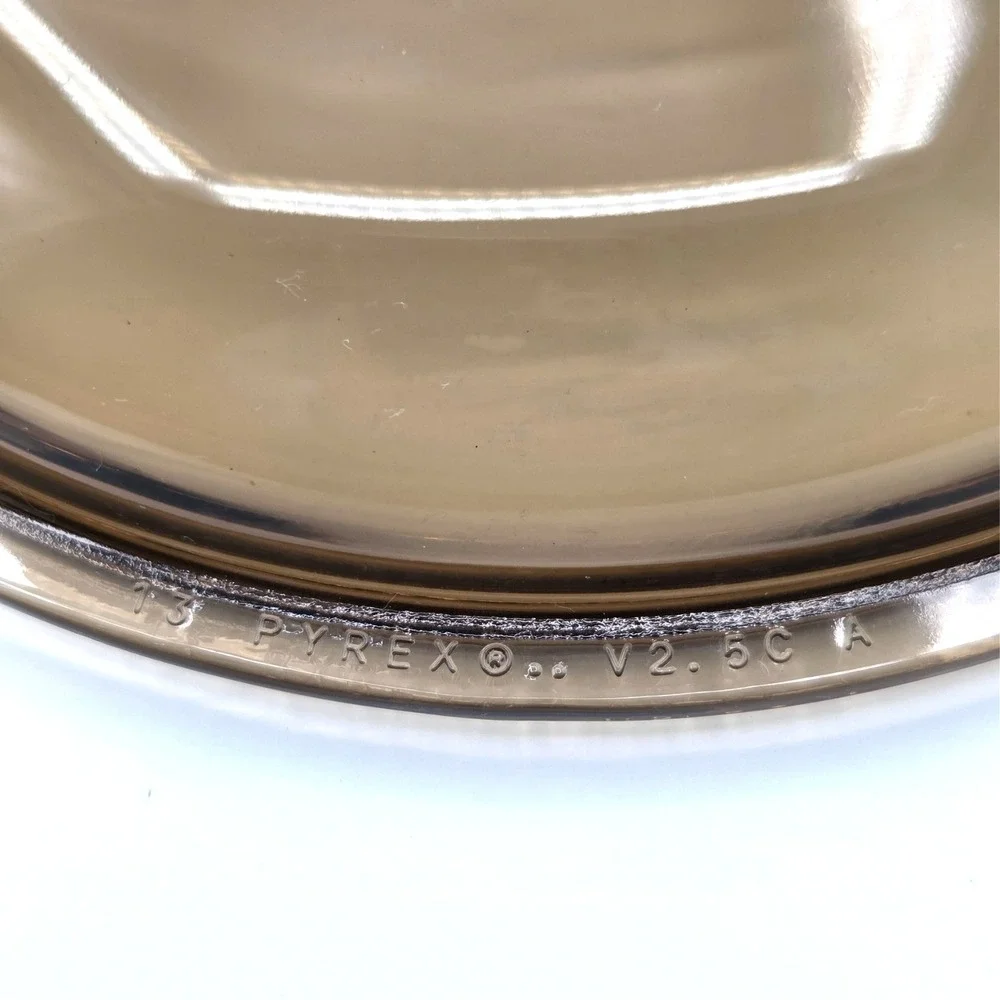PYREX Vision Amber‎ V2.5C Corning Replacement Lid Vintage